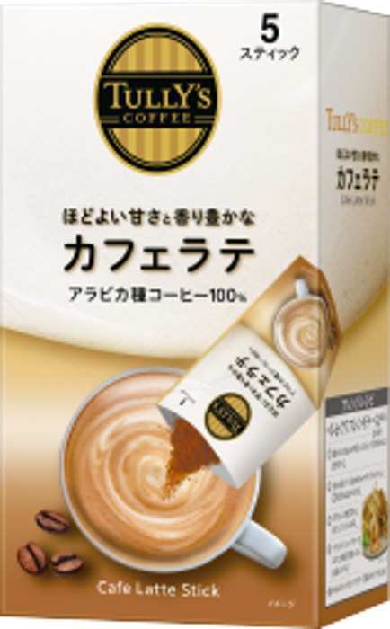 【セット売り】タリーズスティックカフェラテ 78g（15.6g×5本）（賞味期限2025/1/31）2個入り