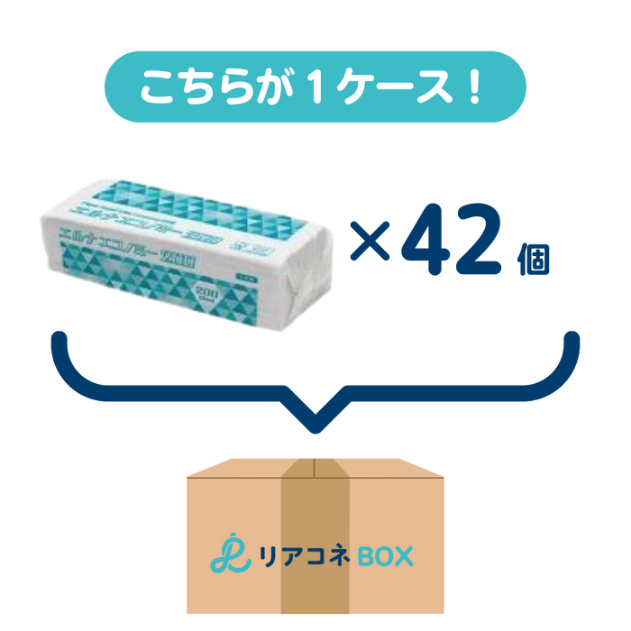 ペーパータオル エルナエコノミー 170×220 小判ﾀｲﾌﾟ 200枚 【1ケース42個入り】